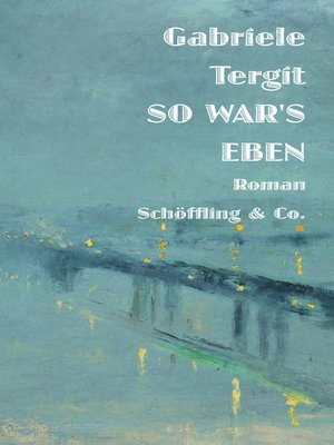 cover image of So war's eben
